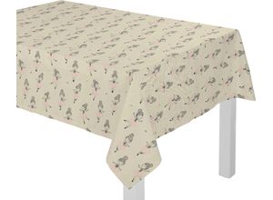 4004567290108 - Tischdecke ADAM Ballerina Tischdecken Gr B L 190 cm x 130 cm 1 St rechteckig rosa Tischdecken GOTS organiczertifiziert durch CERES 0242für Kinder