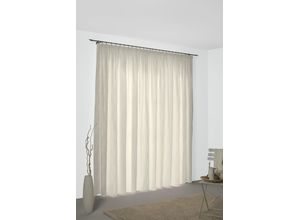 4004567301934 - Vorhang WIRTH Riccia Gardinen Gr 175 cm Multifunktionsband 132 cm beige (creme goldfarben) Esszimmergardinen