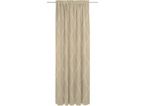 4004567305536 - Vorhang ADAM Casket Valdelana light Gardinen Gr 175 cm Multifunktionsband 142 cm beige Esszimmergardinen nachhaltig aus Bio-Baumwolle