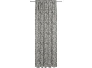 4004567306694 - Vorhang ADAM Flower Cuvée light Gardinen Gr 255 cm Multifunktionsband 142 cm schwarz (schwarz beige) Esszimmergardinen nachhaltig aus Bio-Baumwolle