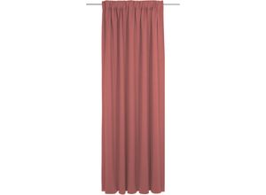 4004567311704 - Vorhang ADAM Uni Collection light Gardinen Gr 175 cm Multifunktionsband 142 cm rot Esszimmergardinen nachhaltig aus Bio-Baumwolle