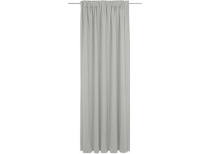 4004567312152 - Vorhang ADAM Uni Collection light Gardinen Gr 175 cm Multifunktionsband 142 cm grau (hellgrau) Esszimmergardinen nachhaltig aus Bio-Baumwolle