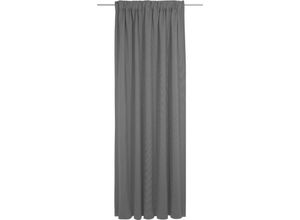 4004567312282 - Vorhang ADAM Uni Collection light Gardinen Gr 255 cm Multifunktionsband 142 cm schwarz (schwarz beige) Esszimmergardinen nachhaltig aus Bio-Baumwolle