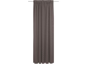 4004567313173 - Vorhang ADAM Uni Collection Gardinen Gr 245 cm Multifunktionsband 142 cm braun (dunkelbraun) Esszimmergardinen nachhaltig aus Bio-Baumwolle