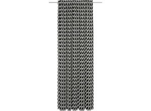 4004567313456 - Vorhang ADAM Circles Gr 1 grau (dunkelgrau) Gardinen 145cm Multifunktionsband 142cm Baumwolle nachhaltig aus Bio-Baumwolle B142cm H145cm