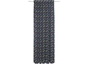 4004567314057 - Vorhang ADAM Space Gr 4 blau (dunkelblau) B142cm H245cm Jacquard Baumwolle Gardinen nachhaltig aus Bio-Baumwolle