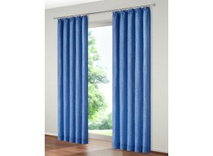 4004567318260 - Vorhang WIRTH Bachfeld Gardinen Gr 225 cm Multifunktionsband 132 cm blau (royalblau) Esszimmergardinen