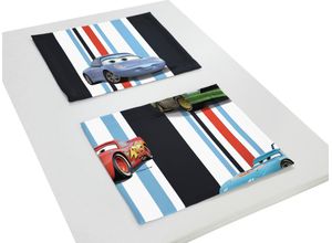 4004567331870 - Platzset WIRTH Cars Stripes Platzsets Gr Polyester blau Platzsets Walt Disney