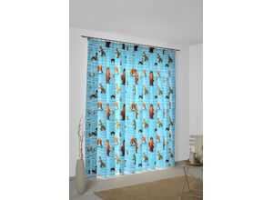 4004567332549 - Vorhang WIRTH Ice Age Gardinen Gr 175 cm Multifunktionsband 142 cm blau Kinder Kinderzimmergardinen Walt Disney