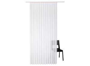 4004567362003 - Gardine WIRTH Manuela weiß (weiß deutsch (de) englisch (en) finnisch (fi) französisch (fr)) B450cm H174cm Voile Polyester Gardinen Store