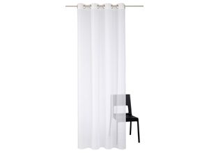 4004567364175 - Gardine WIRTH Manuela weiß B250cm H260cm Voile Produkt erfüllt die Vorgaben zum Brennverhalten für Frankreich Polyester Gardinen Store