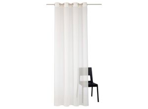 4004567366261 - Gardine WIRTH Manuela beige (champagner) B500cm H145cm Voile Produkt erfüllt die Vorgaben zum Brennverhalten für Frankreich Polyester Gardinen Store