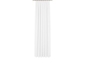 4004567368678 - Gardine WIRTH Bettina weiß Gardinen 125cm Faltenband 650cm Polyester Fertig-Store mit FB 13 nach Maß B650cm H125cm