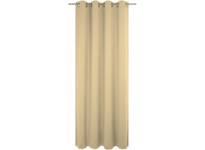 4004567373542 - Vorhang WIRTH Trondheim B Gardinen Gr 145 cm Ösen 132 cm beige Ösen nach Maß