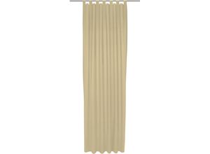 4004567373818 - Vorhang WIRTH Trondheim B beige Gardinen 145cm Schlaufen 132cm Polyacryl nach Maß B132cm H145cm