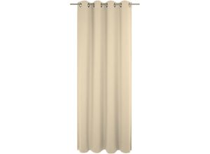 4004567374655 - Vorhang WIRTH Trondheim B Gardinen Gr 175 cm Ösen 132 cm beige (natur) Ösen nach Maß