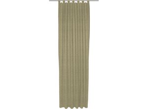 4004567377304 - Vorhang WIRTH Trondheim B gelb (ocker) Gardinen 395cm Schlaufen 132cm Polyacryl nach Maß B132cm H395cm