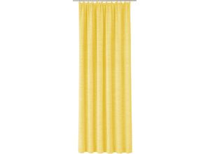 4004567381660 - Vorhang WIRTH Trondheim 328 g m² gelb (gelb wohnzimmer) B132cm H165cm Chenille Produkt erfüllt die Vorgaben zum Brennverhalten für Frankreich Polyacryl Gardinen nach Maß