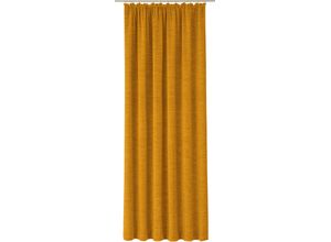 4004567383879 - Vorhang WIRTH Trondheim B Gardinen Gr 215 cm Kräuselband 132 cm goldfarben (altgoldfarben) Kräuselband nach Maß