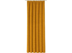 4004567383930 - Vorhang WIRTH Trondheim B Gardinen Gr 275 cm Kräuselband 132 cm goldfarben (altgoldfarben) Kräuselband nach Maß