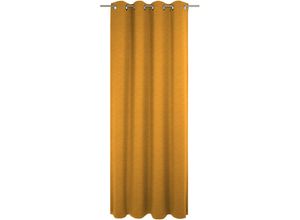 4004567384456 - Vorhang WIRTH Trondheim B Gardinen Gr 255 cm Ösen 132 cm goldfarben (altgoldfarben) Ösen nach Maß