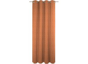 4004567385583 - Vorhang WIRTH Trondheim 328 g m² orange (terra deutsch (de) englisch (en) finnisch (fi) französisch (fr)) B132cm H305cm Chenille Polyacryl Gardinen nach Maß
