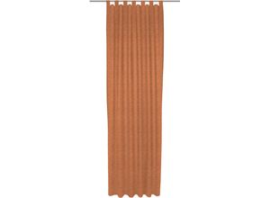 4004567385705 - Vorhang WIRTH Trondheim B Gardinen Gr 155 cm Schlaufen 132 cm orange (terra) Schlaufen nach Maß