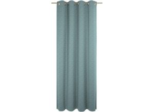 4004567390914 - Vorhang WIRTH Trondheim B Gardinen Gr 235 cm Ösen 132 cm blau (hellblau) Ösen nach Maß