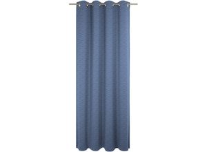 4004567392000 - Vorhang WIRTH Trondheim B Gardinen Gr 245 cm Ösen 132 cm blau (royalblau) Ösen nach Maß