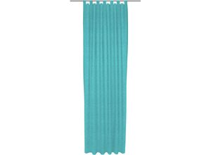 4004567393335 - Vorhang WIRTH Trondheim B blau (türkis) Gardinen 225cm Schlaufen 132cm Polyacryl nach Maß B132cm H225cm