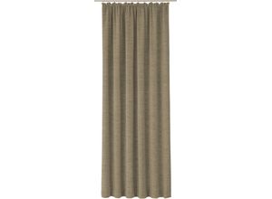 4004567393533 - Vorhang WIRTH Trondheim B Gardinen Gr 155 cm Kräuselband 132 cm grau (taupe) Kräuselband nach Maß