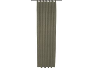 4004567394370 - Vorhang WIRTH Trondheim B Gardinen Gr 185 cm Schlaufen 132 cm grau (taupe) Schlaufen nach Maß
