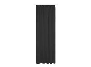 4004567409951 - Vorhang WIRTH Dim out Gardinen Gr 375 cm Kräuselband 142 cm schwarz Kräuselband nach Maß