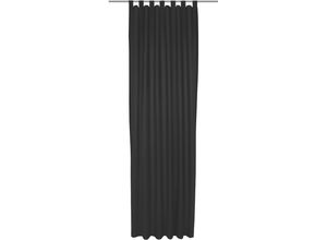 4004567410582 - Vorhang WIRTH Dim out schwarz Gardinen 195cm Schlaufen 142cm Polyester nach Maß B142cm H195cm