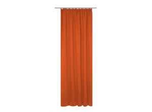 4004567411022 - Vorhang WIRTH Dim out Gardinen Gr 365 cm Kräuselband 142 cm orange (terra) Kräuselband nach Maß