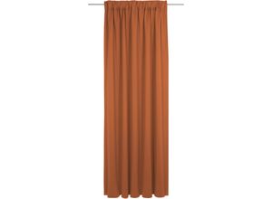 4004567411206 - Vorhang WIRTH Dim out Gardinen Gr 275 cm Multifunktionsband 142 cm orange (terra) Schlafzimmergardinen nach Maß