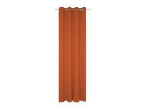 4004567411350 - Vorhang WIRTH Dim out Gardinen Gr 155 cm Ösen 142 cm orange (terra) Ösen nach Maß