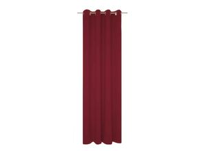 4004567412500 - Vorhang WIRTH Dim out Gardinen Gr 225 cm Ösen 142 cm rot Ösen nach Maß