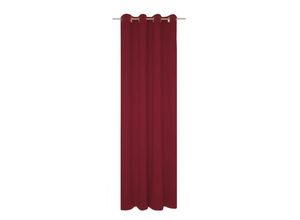 4004567412654 - Vorhang WIRTH Dim out Gardinen Gr 375 cm Ösen 142 cm rot Ösen nach Maß