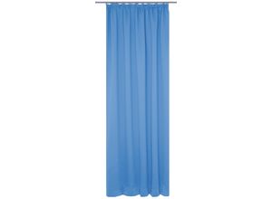 4004567413217 - Vorhang WIRTH Dim out Gardinen Gr 395 cm Kräuselband 142 cm blau Kräuselband nach Maß