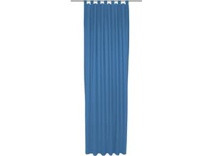 4004567413811 - Vorhang WIRTH Dim out blau Gardinen 185cm Schlaufen 142cm Polyester nach Maß B142cm H185cm