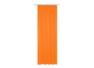 4004567417536 - Vorhang WIRTH Dim out Gardinen Gr 395 cm Kräuselband 142 cm orange Kräuselband nach Maß