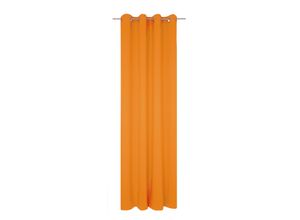 4004567418083 - Vorhang WIRTH Dim out orange Gardinen 405cm Ösen 142cm Polyester nach Maß B142cm H405cm