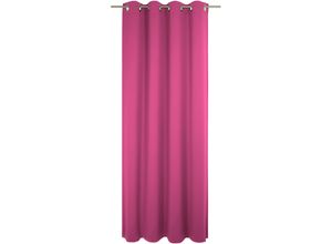 4004567421243 - Vorhang WIRTH Dim out pink Gardinen 325cm Ösen 142cm Polyester nach Maß B142cm H325cm