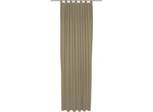 4004567422479 - Vorhang WIRTH Dim out Gardinen Gr 205 cm Schlaufen 142 cm grau (taupe) Schlaufen nach Maß