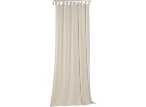 4004567424688 - Vorhang WIRTH Sunday Gardinen Gr 255 cm Schlaufen 142 cm beige Schlaufen nach Maß