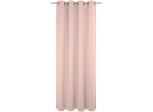 4004567434052 - Vorhang WIRTH Sunday rosa Gardinen 175cm Ösen 142cm Baumwolle Polyester nach Maß B142cm H175cm 4004567434052 - Vorhang WIRTH Sunday rosa Gardinen 175cm Ösen 142cm Baumwolle Polyester nach Maß B142cm H175cm