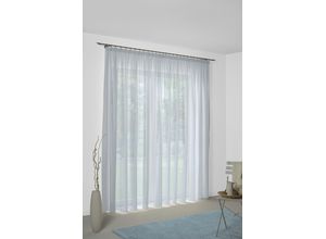 4004567434601 - Vorhang WIRTH Sunday blau B142cm H185cm Jacquard Baumwolle Polyester Gardinen nach Maß