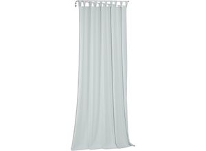 4004567435516 - Vorhang WIRTH Sunday blau Gardinen 285cm Schlaufen 142cm Baumwolle Polyester nach Maß B142cm H285cm
