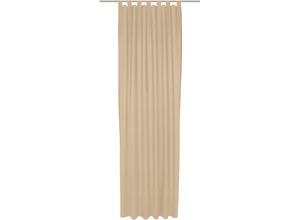 4004567446208 - Vorhang WIRTH Uni Collection Gardinen Gr 175 cm Schlaufen 142 cm beige Schlaufen nach Maß